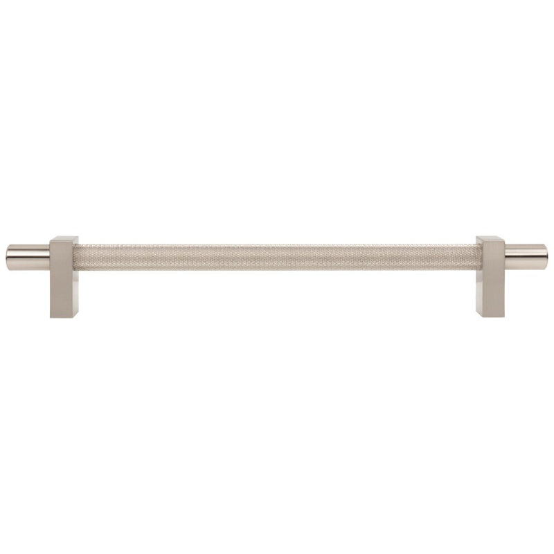 Larkin 3 Knurled Center Appliance Pull, Satin Nickel, 12"
