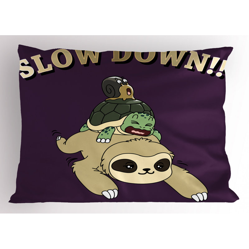 Turtle Polyester Sham Set, Queen
