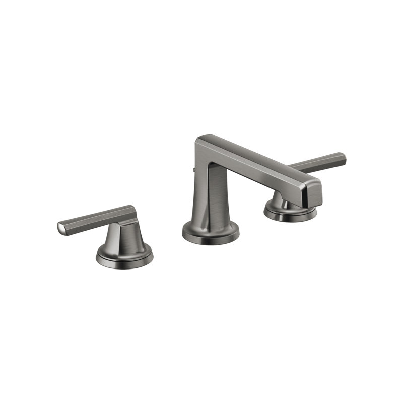 Levoir® Two-Handle Wall Mount Lavatory Faucet, Luxe Steel, Low Cross Handle, 1.5