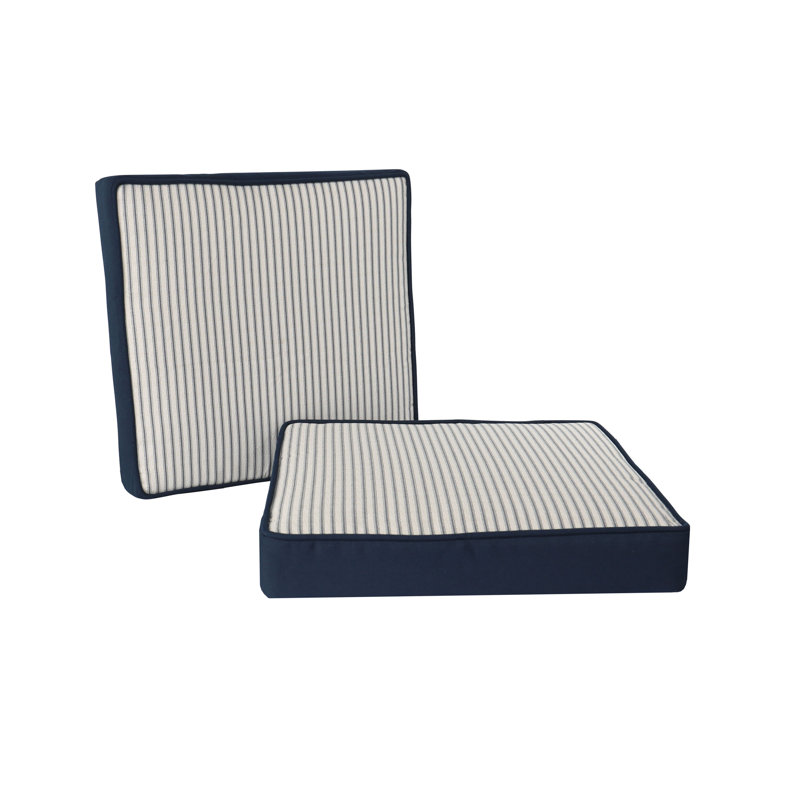 Anslie Outdoor 3'' Dining Chair Seat Cushion