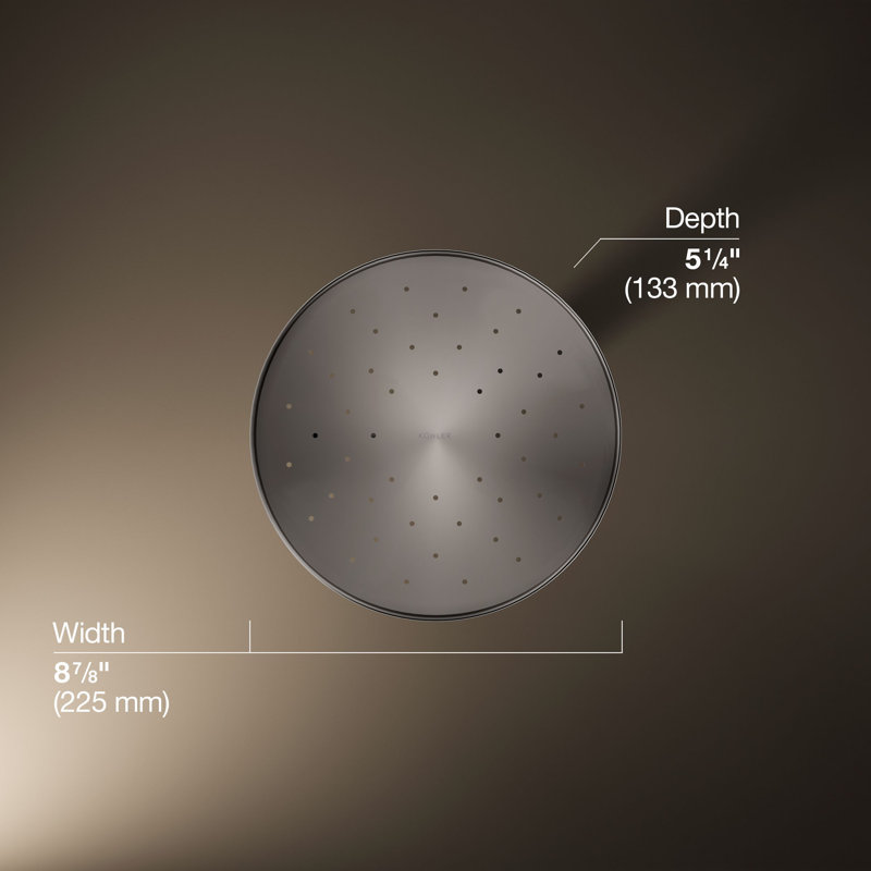 Flood Adjustable Shower Head, Vibrant Titanium