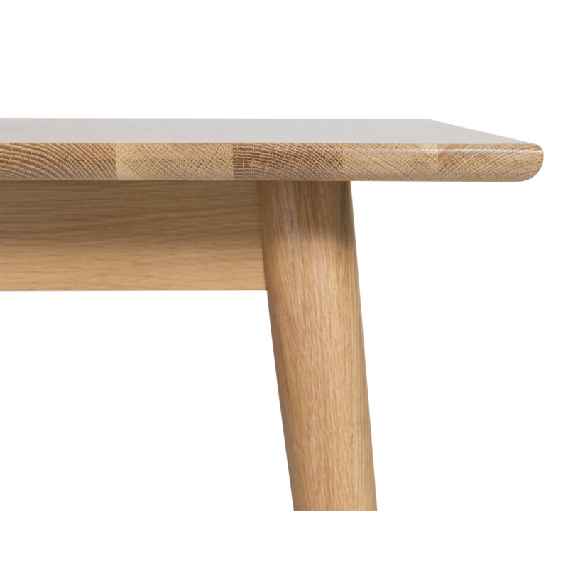 Stanton Oak Square Wood Top Dining Table with Wood Base, Golden Oak