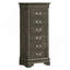 Commode à linge Louis Phillipe, gris-210950000