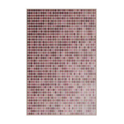 Tapis géométrique marron