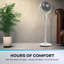 Daewoo 10 Pedestal Air Circulator Fan 3-Speed 3D Oscillation Remote 35 W Timer