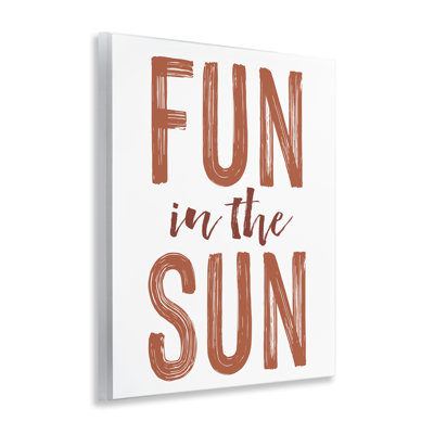Summer Sentiment Fun In Sun Wall Plaque, design by Lettered and Lined