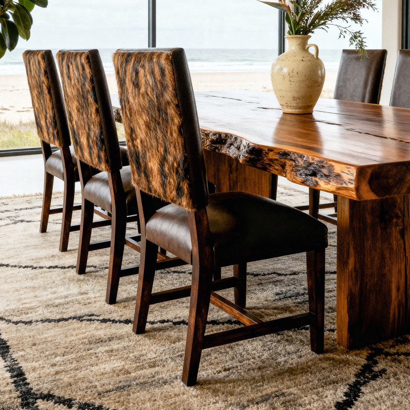Dakota Upholstered Dining Chair, Brown