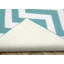 Tapis bleu sarcelle / blanc Snellville