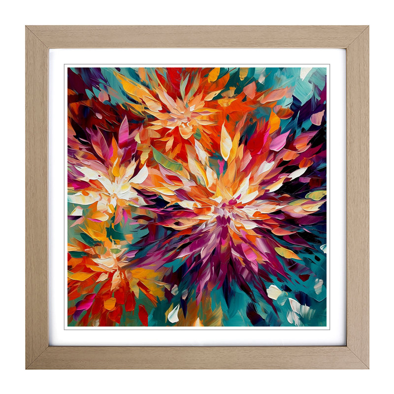 Single Picture Frame Print on Wood, Oak