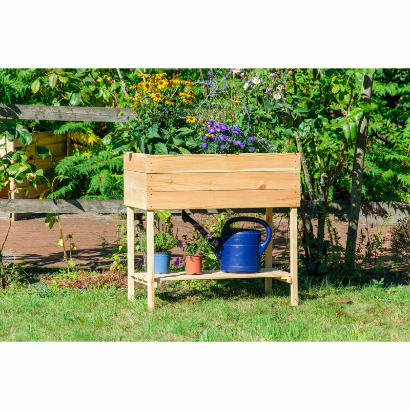 Handmade Wood Raised Bed