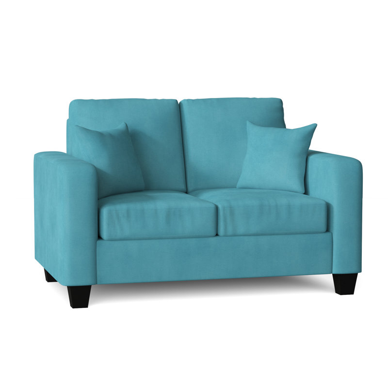Dorothea  Upholstered 59.5'' Loveseat, Bulldozer Caribbean