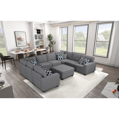 Masato Upholstered U-Shaped Sectional Symmetrical