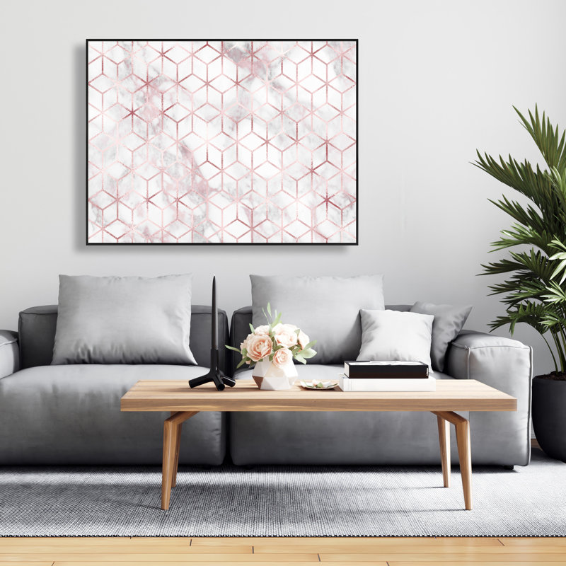 Symmetry - Office White Framed Canvas for Home Decor