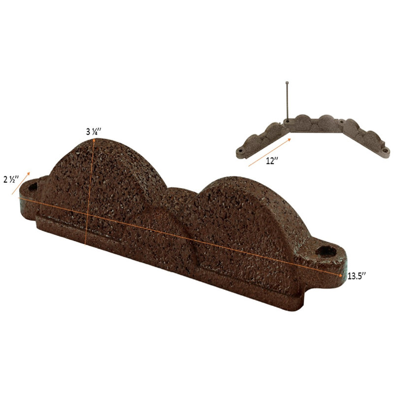20 ft. L X 3 in. H, Dark Brown