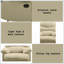 Fauteuil inclinable, moderne en microfibre beige à mouvement mural | Beige | Microfibre