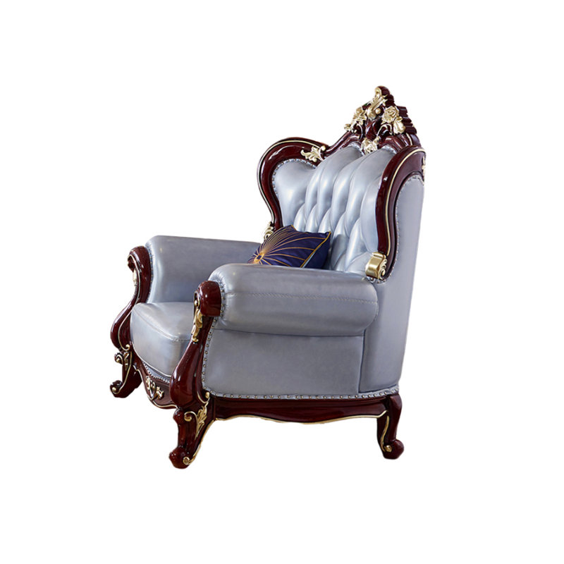 Fauteuil en cuir de vache de 48,0 po
