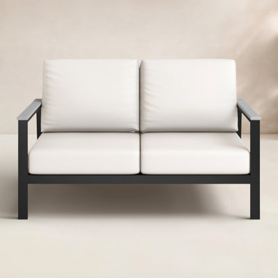 Townsend 55" Wide Outdoor Loveseat with Sunbrella Cushions