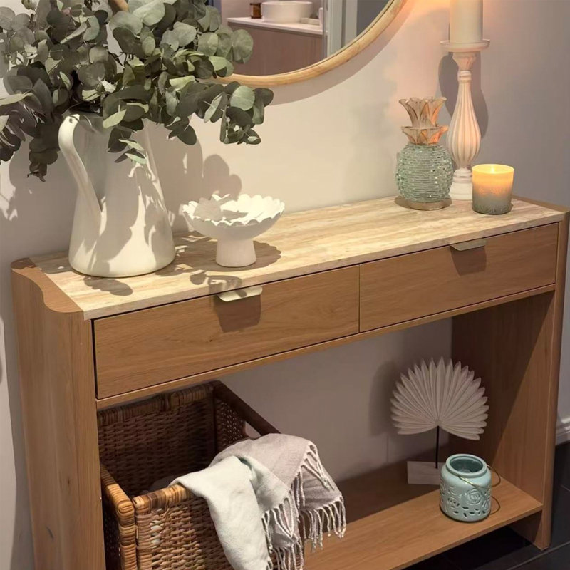 Console Mid-Century, H 31,5 po x l 47,2 po x P 15,7 po