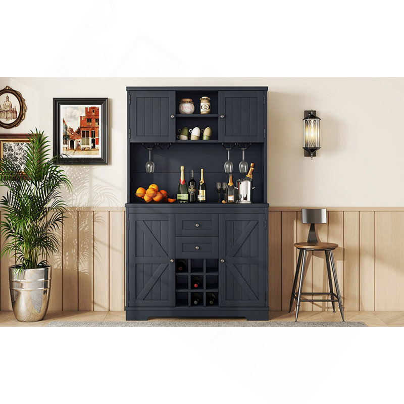 Armoire de cuisine avec bar Coffee Coffee, Bleu très foncé