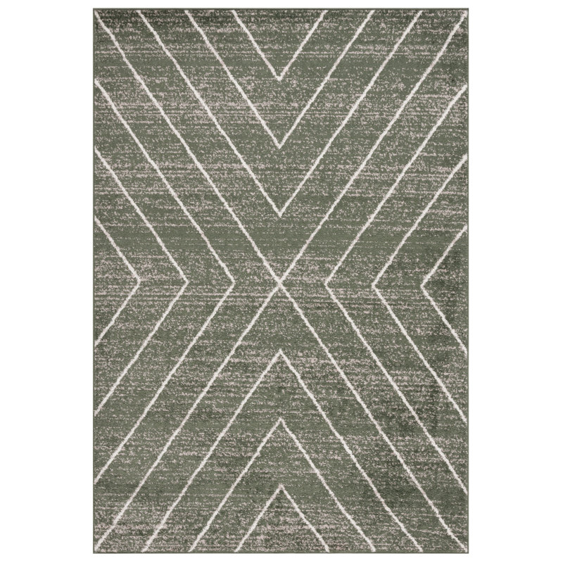 Kishiko Performance Geometric Rug, Rectangle 4' x 6'