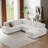 Oversized Modular Storage Sectional Sofa Couch for Living Room with Convertible Sleeper