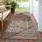Machine Washable Indoor/Outdoor Jenning ACN2270 Stripes Rug-1838265894