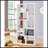 8-Shelf Geometric Bookcase-995187897
