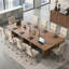 Bureau de direction cannelé de 63 po, poste de travail Morden avec plateau de table épaissi, grande table d'écriture et de conférence pour le bureau à domicile ou la salle à manger-1655608525