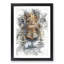 Stare of the Tiger in Abstract - Picture Frame Painting Print-55729793-55729795