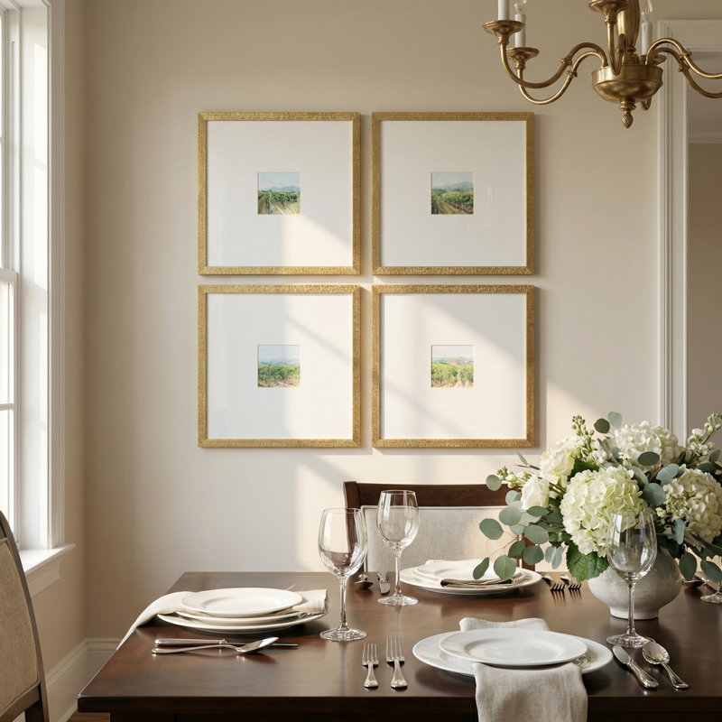 Vineyard 4-Piece Framed Wall Art