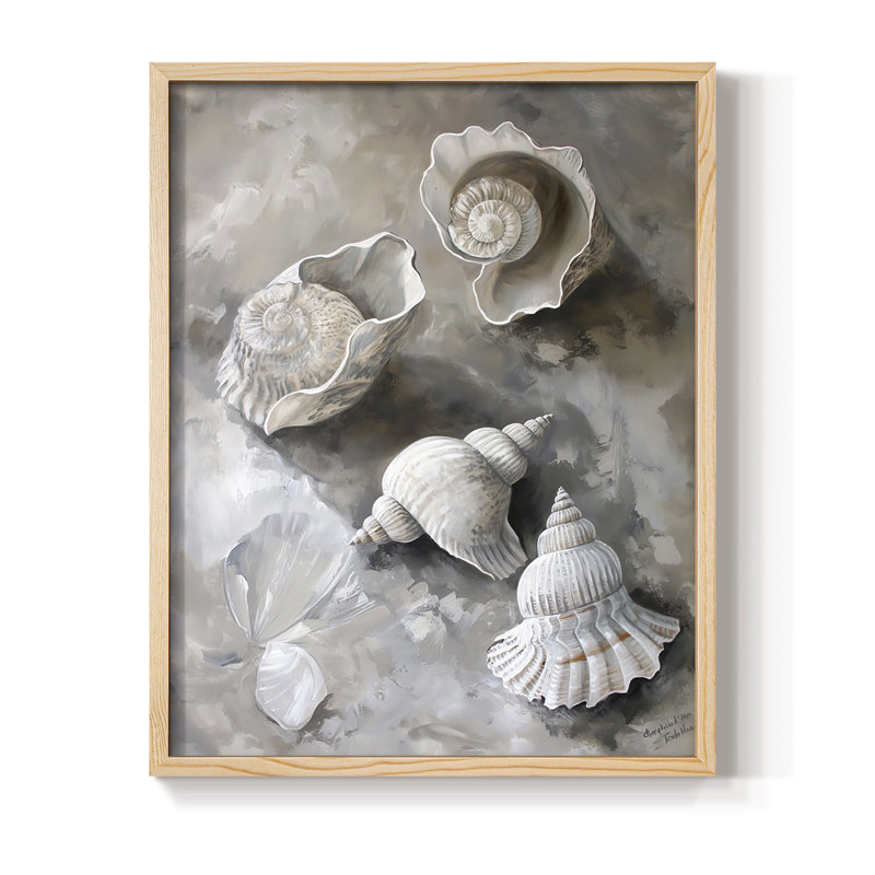 NAUTICAL Series CCXCII Framed Print - Solid Wood, 15" H x 12" W, Natural