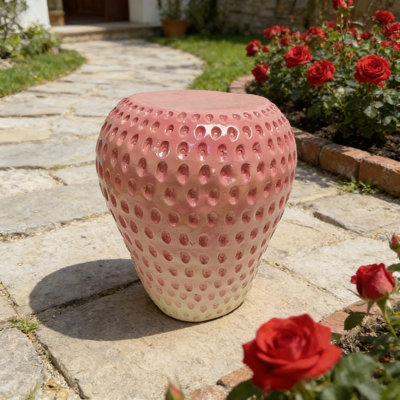 Tabouret à fruits en résine Strawberry