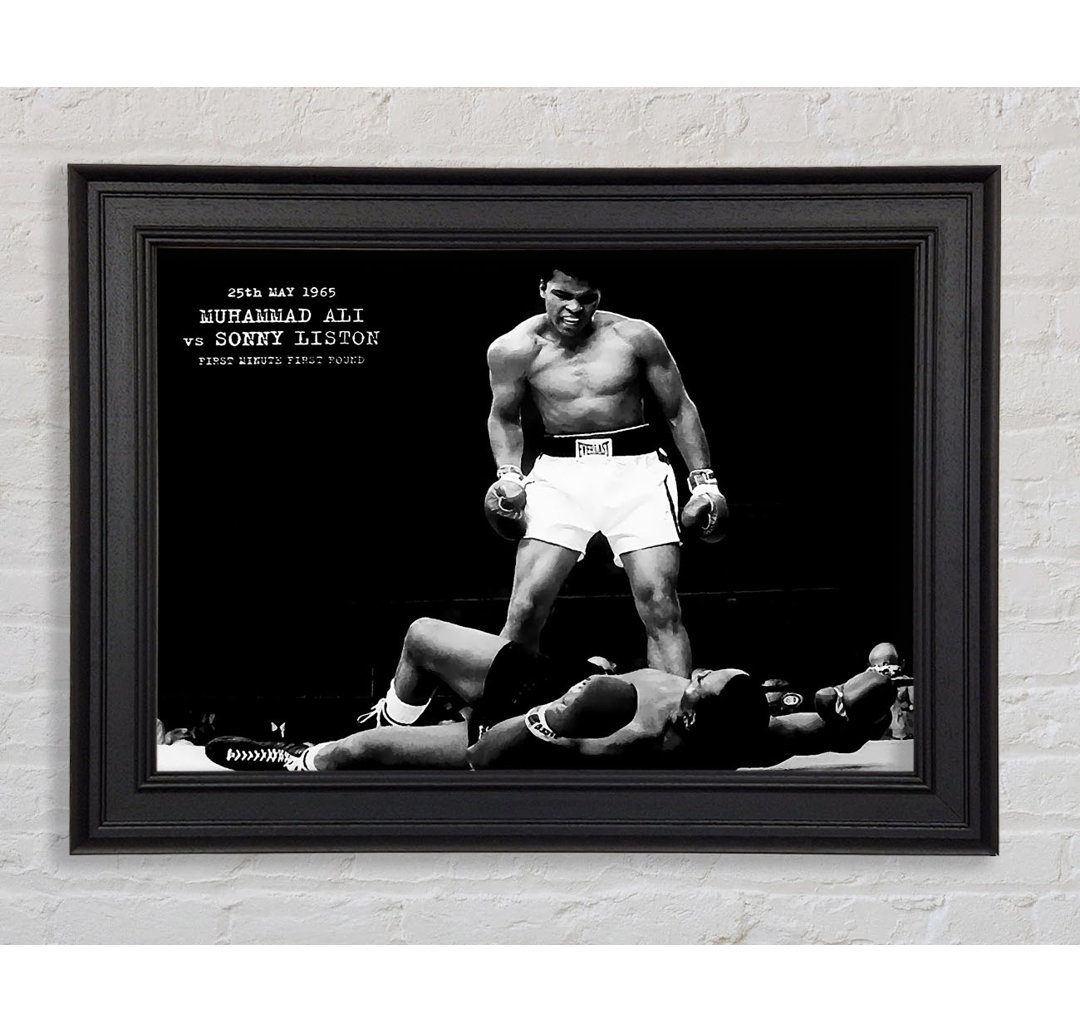 Muhammad Ali Mighty Fist Gerahmter Druck