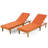 Muir Outdoor Acacia Wood Chaise Lounge , Cushion Included-446093478