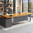 Brown L-Shaped Solid Wood desks-107440731