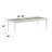 Platinum Finish Dining Table