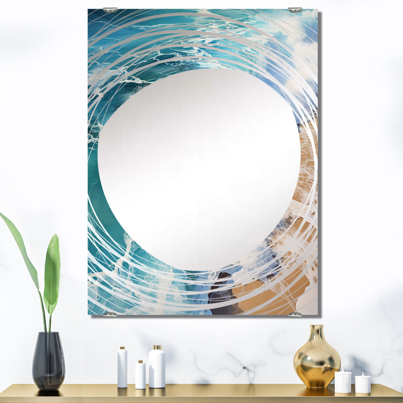 Fulgham - Miroir mural plage et océan MIR139355, 40 po x 30 po