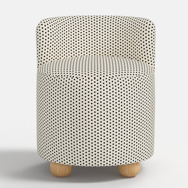 Fauteuil de coiffeuse, Pois crème