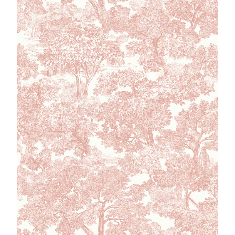 Spinney Toile Roll, Rose, Paper
