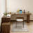 Walnut L-Shaped Solid Wood Writing desk