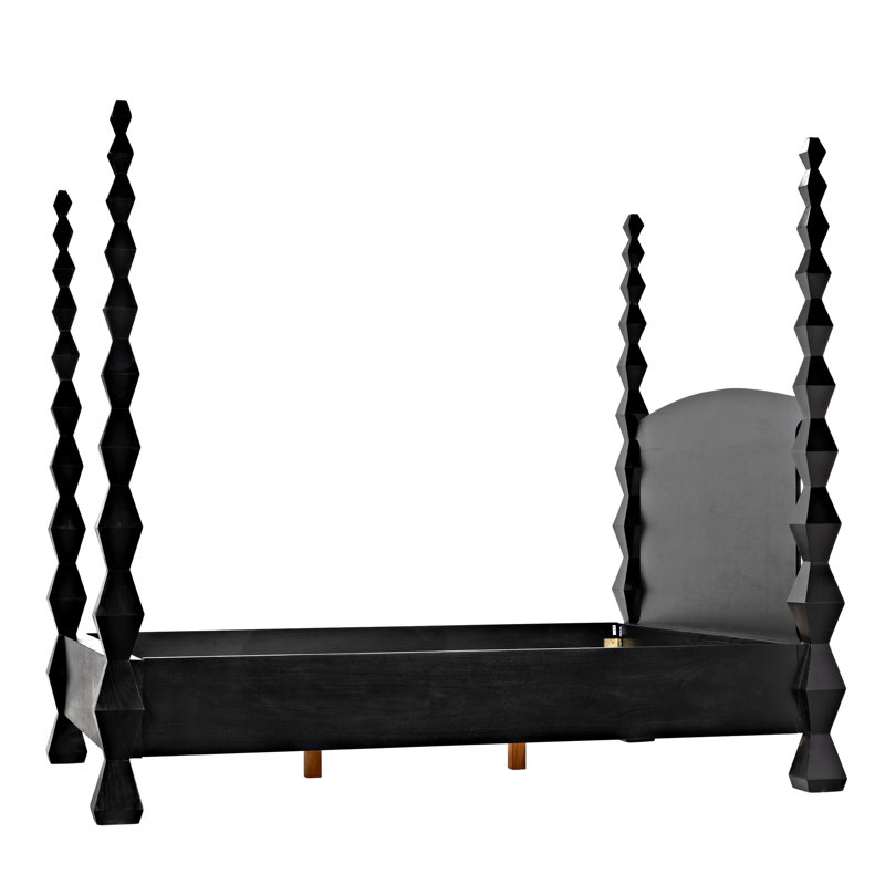 Brancusi Solid Wood Four Poster Bed, Queen