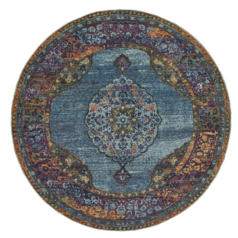Tuma Oriental Indoor Rug, Round 7'10"