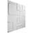 19.625" x 19.625" 3D Wall Panel in White (12-pack)