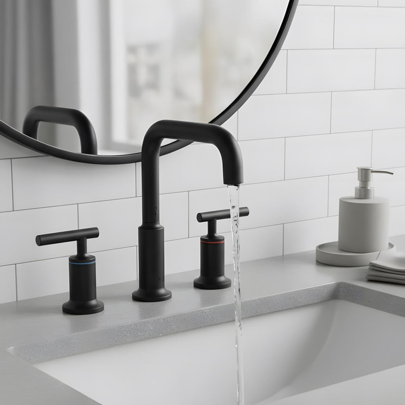 Modern Bathroom Sink Faucet with 2 Handles