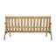 Ensemble de conversation de patio moderne Mid-Century pour 2 personnes Finlor avec structure en bois d'acacia, coussins hydrofuges et table basse ovale