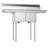 48 " L x 22 " W Silver Freestanding Service Sink