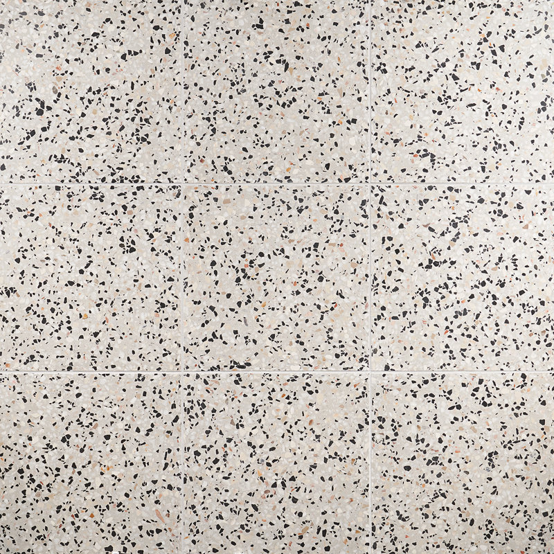 True Terrazzo 16x16 Polished Terrazzo Tile, Foro Beige