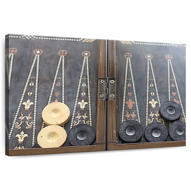 Table de backgammon Senne, H 20 po x l 30 po
