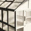 Serre en bois robuste avec panneaux en polycarbonate et évent de toit réglable - maison de jardin toute saison