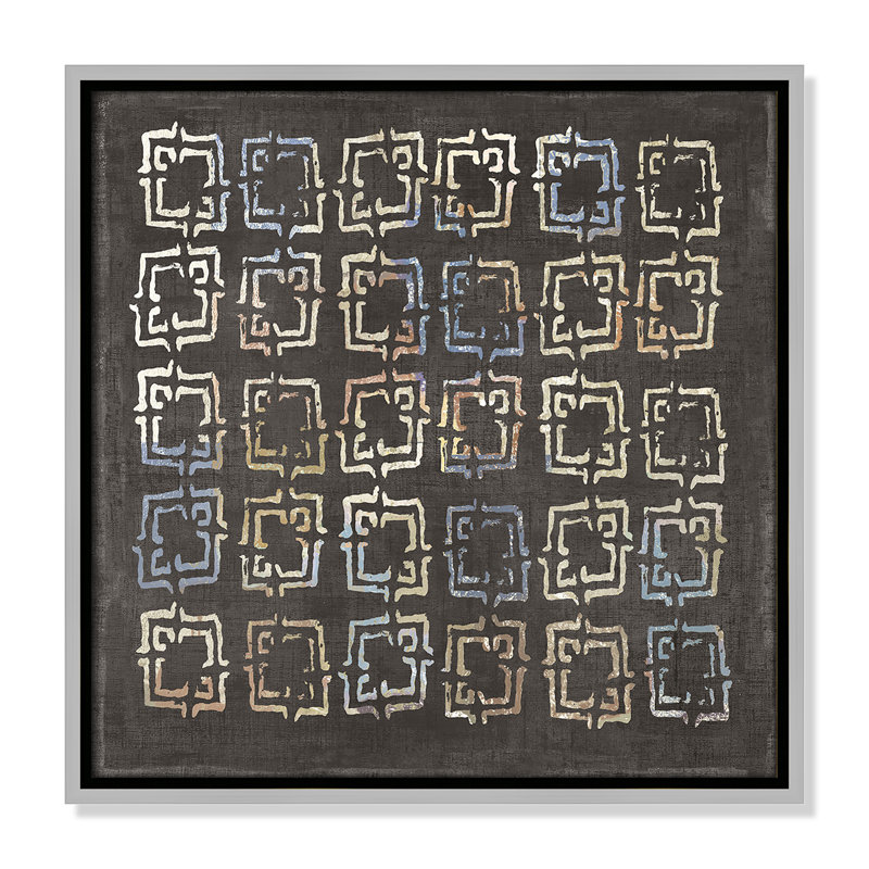 «Golden Folklore II» par Aimee Wilson, Argent, H 17,5 po x l 17,5 po